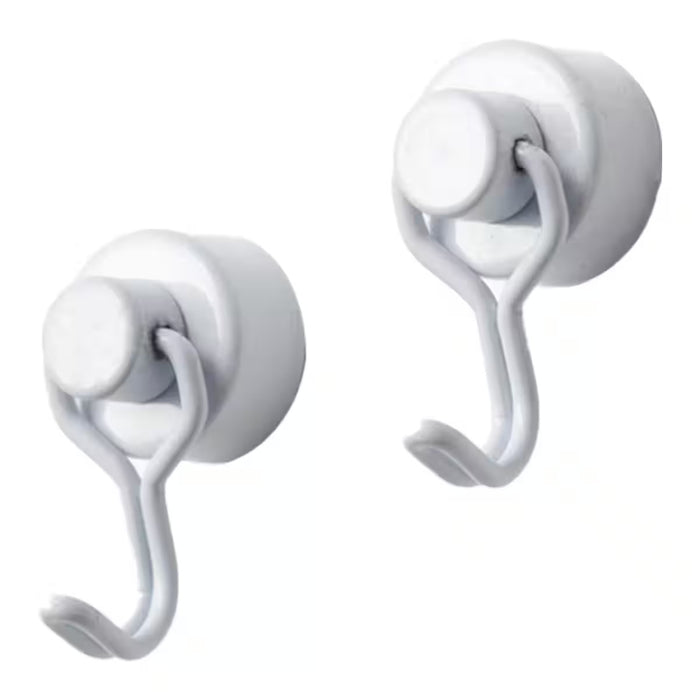 ROTATING NEODYMIUM MAGNET HOOK 2PCS WH