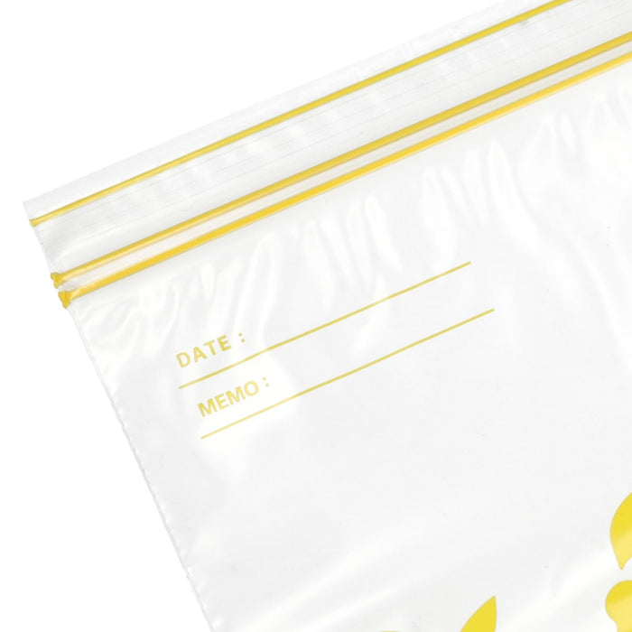 FREEZERBAG DOUBLE ZIPPER NO GUSSET L22 TW-LEMON