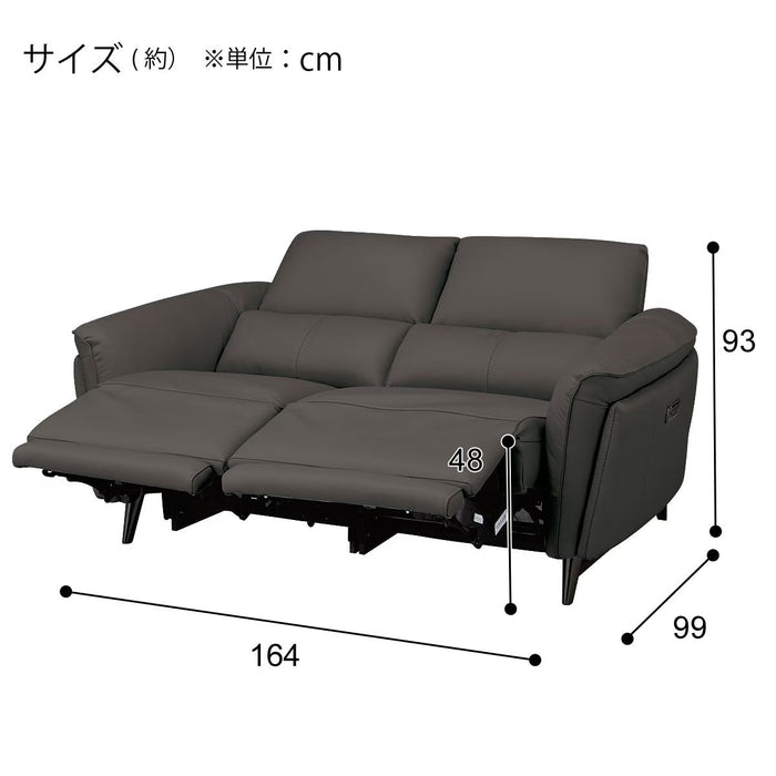 2M ELECTRIC 2P SOFA LS02 NW DGY