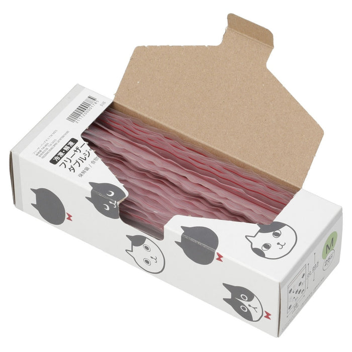 FREEZERBAG DOUBLE ZIPPER  CAT PATTERN TW M25