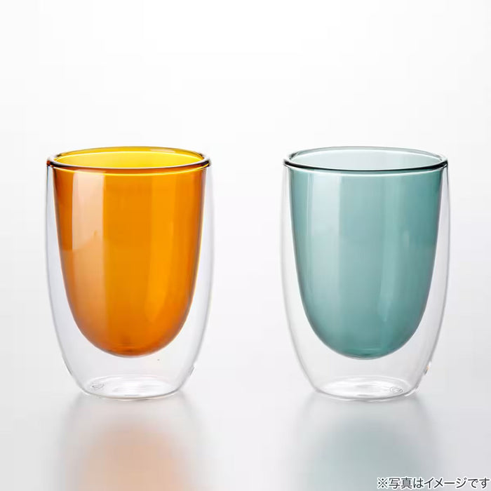 DOUBLE-WALL GLASS AMBER