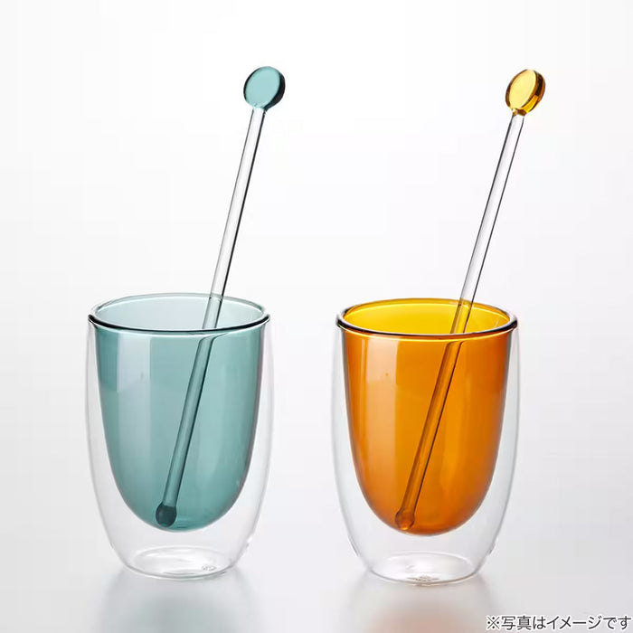 DOUBLE-WALL GLASS AMBER