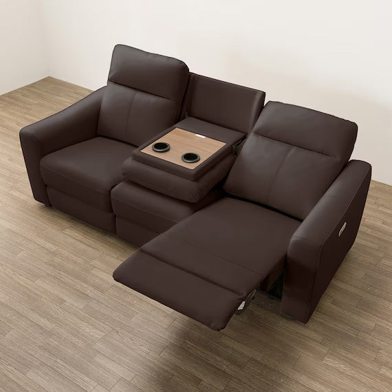 3 SEATER ELECTRIC SOFA WITH TABLE UM04 DBR
