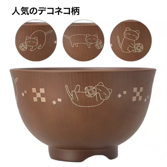 SOUP BOWL MIZUKIRI-HASORI DECONEKO PATTERN DJ511