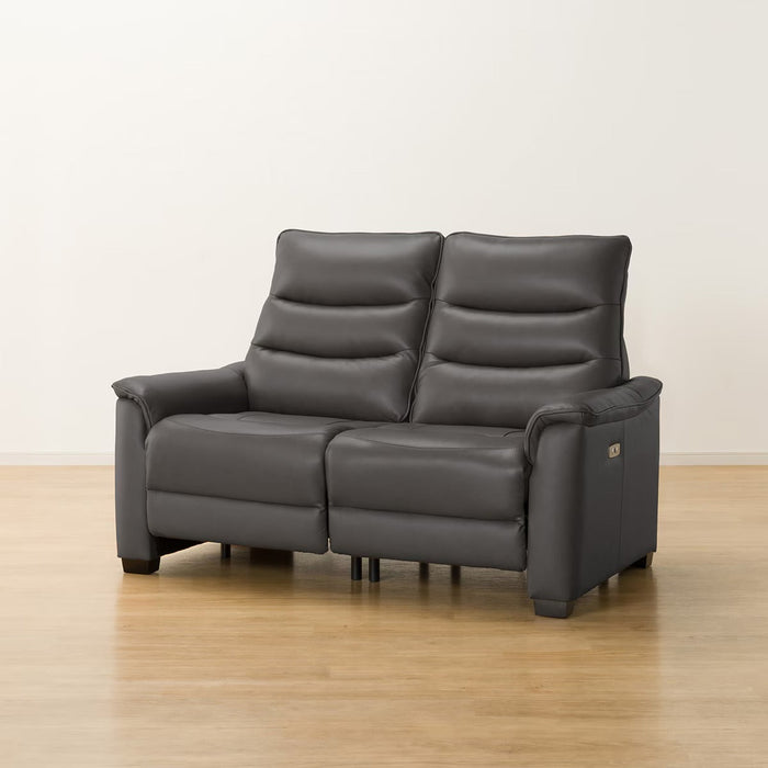 2P ELECTRIC SOFA N-BELIEVA 3 TK-LEATHER DGY