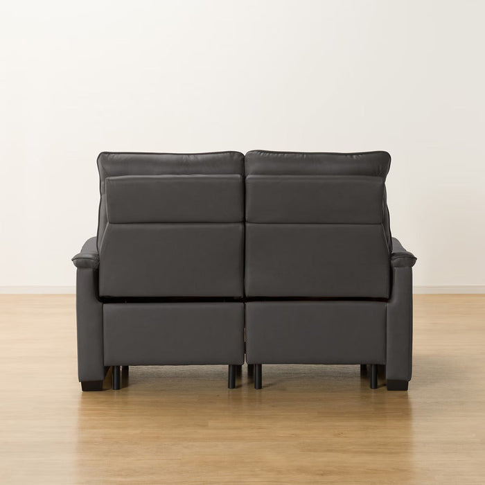 2P ELECTRIC SOFA N-BELIEVA 3 TK-LEATHER DGY
