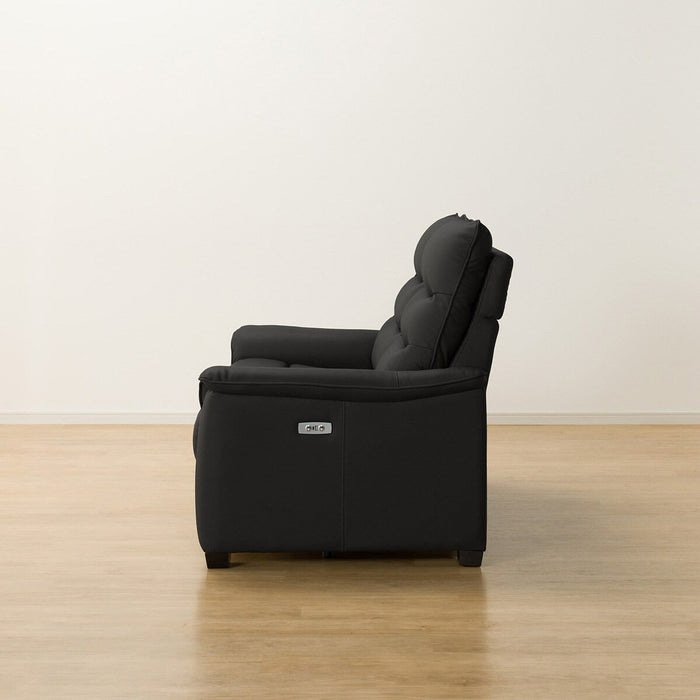 2P ELECTRIC SOFA N-BELIEVA 3 LEATHER BK