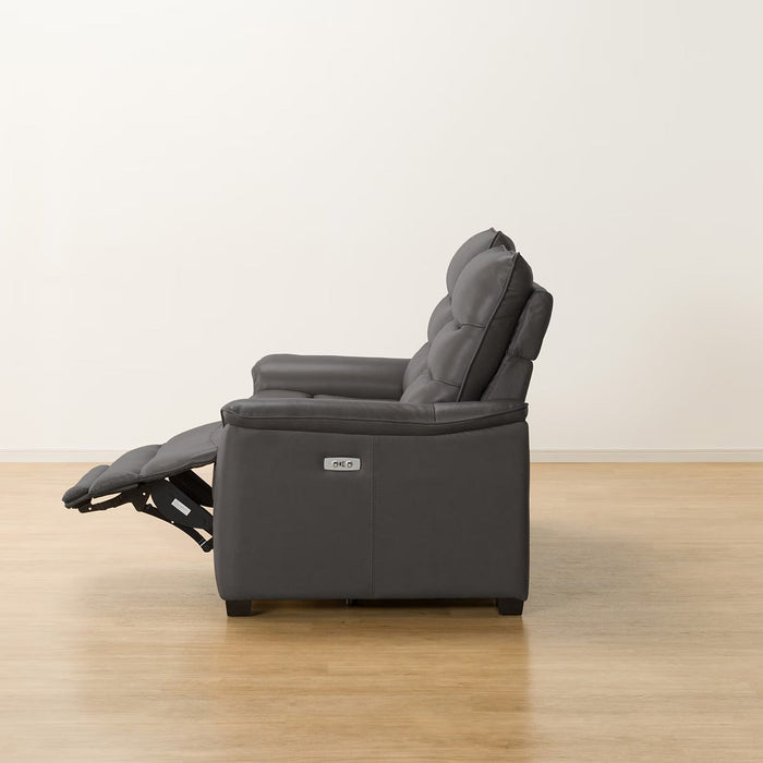 2P ELECTRIC SOFA N-BELIEVA 3 TK-LEATHER DGY
