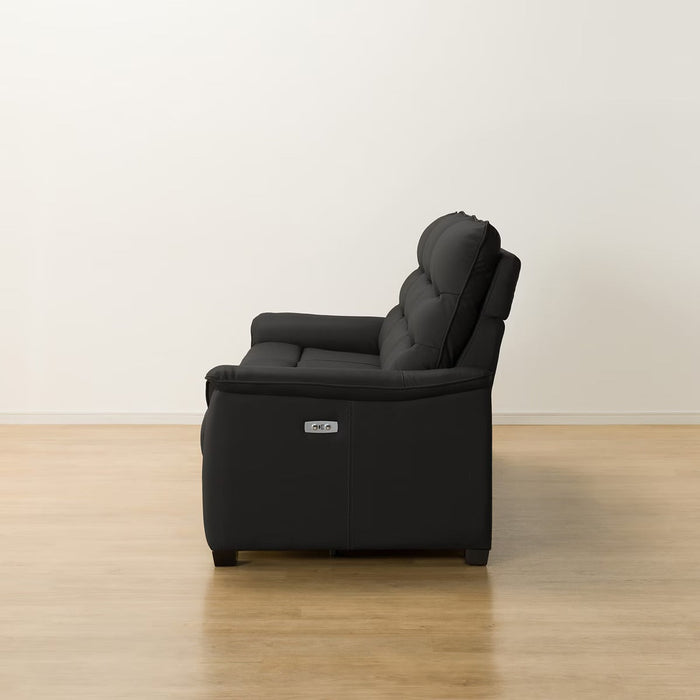 3 ELECTRIC 3P SOFA N-BELIEVA 3 LEATHER BK