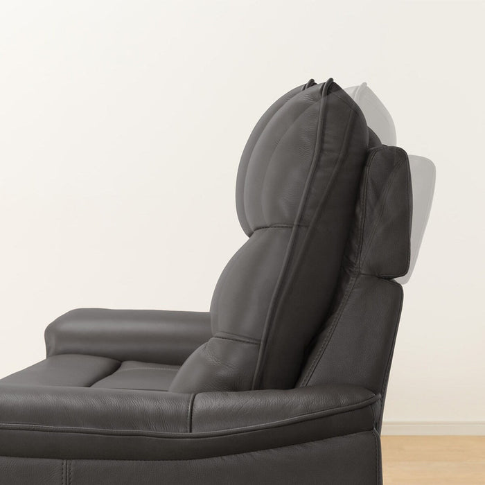 3P ELECTRIC SOFA N-BELIEVA 3 TK-LEATHER DGY