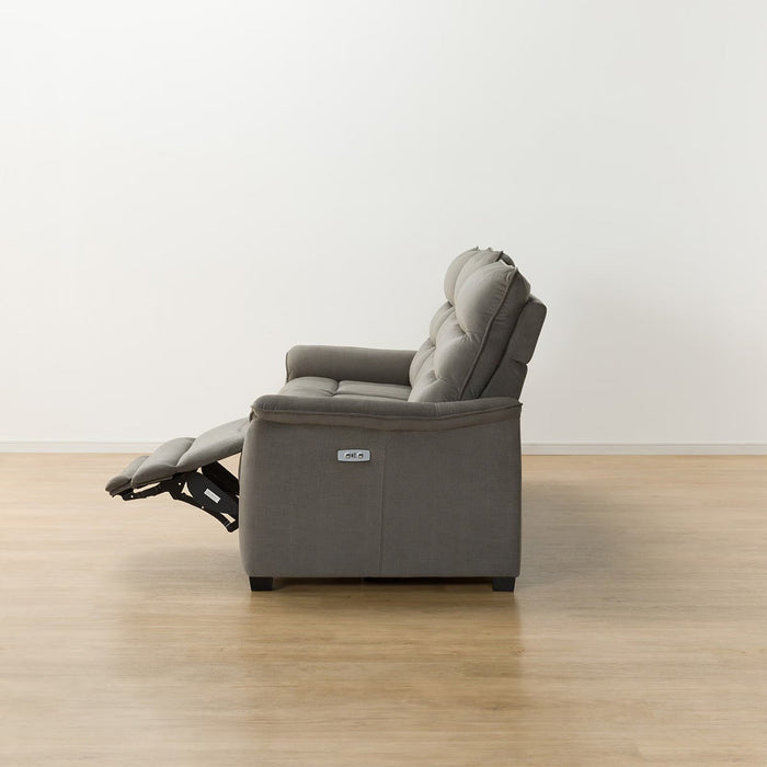 3 ELECTRIC 3P SOFA N-BELIEVA 3 MICROFIBER GY