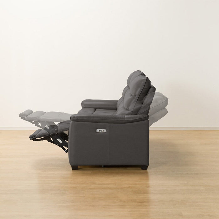 3 ELECTRIC 3P SOFA N-BELIEVA 3 TK-LEATHER DGY