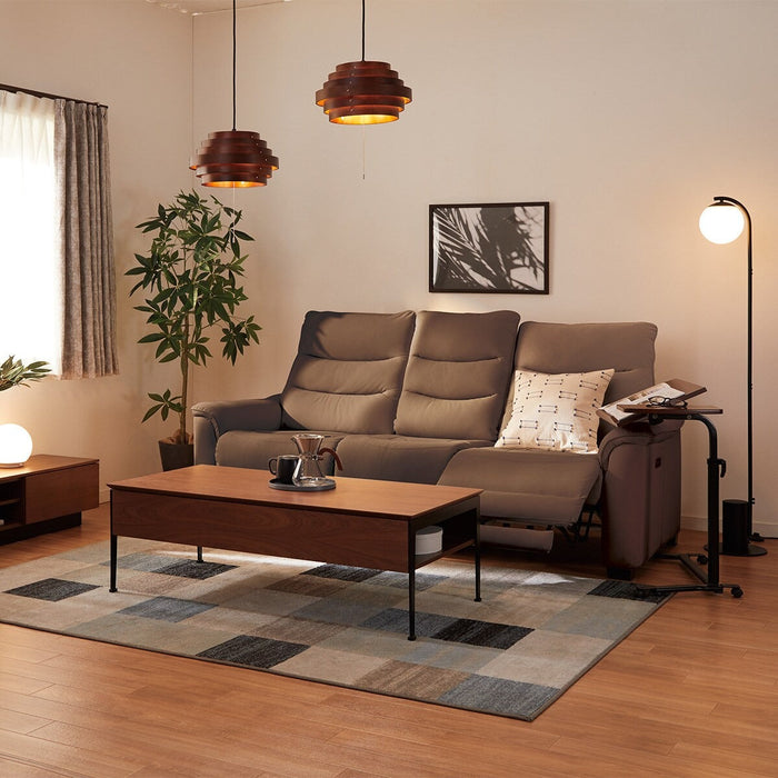 3P ELECTRIC SOFA N-BELIEVA 3 LEATHER BR