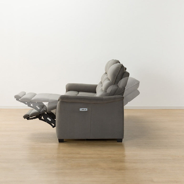 3P ELECTRIC SOFA N-BELIEVA 3 MICROFIBER GY