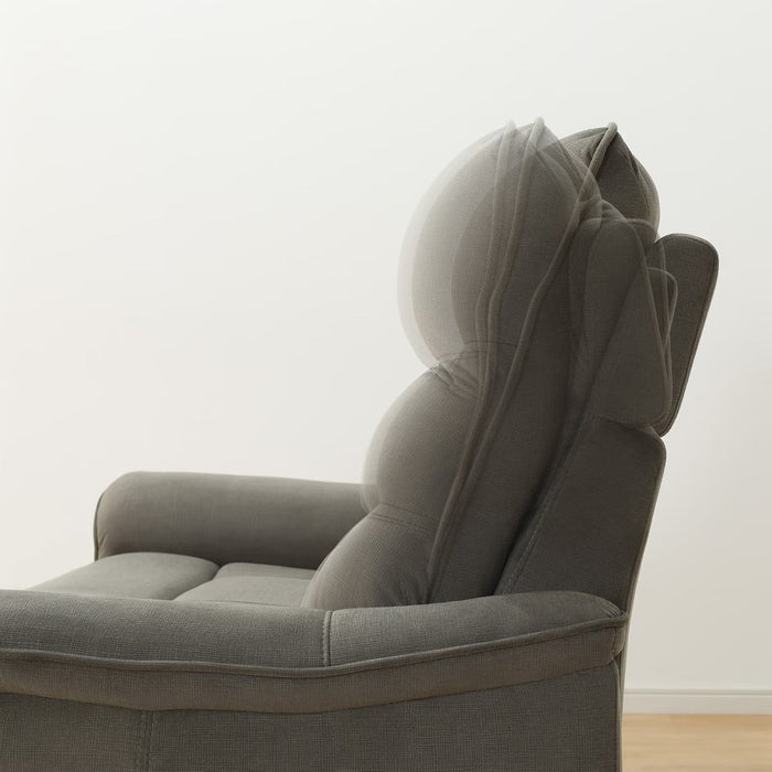 3P ELECTRIC SOFA N-BELIEVA 3 MICROFIBER GY