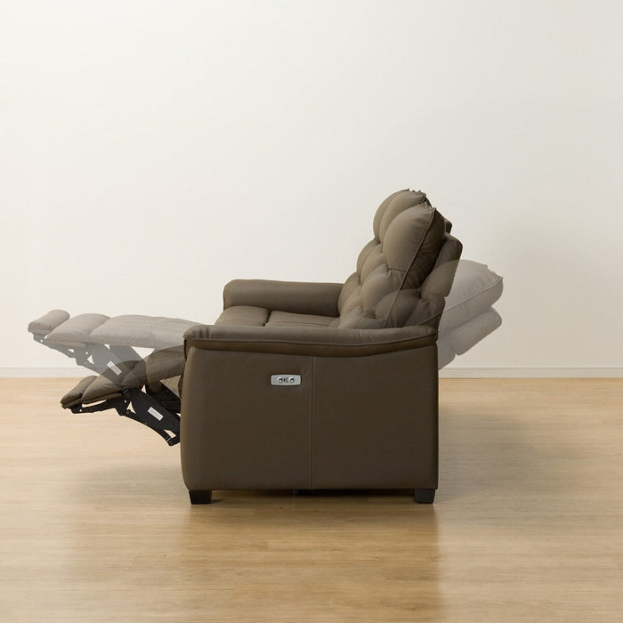 3P ELECTRIC SOFA N-BELIEVA 3 LEATHER BR