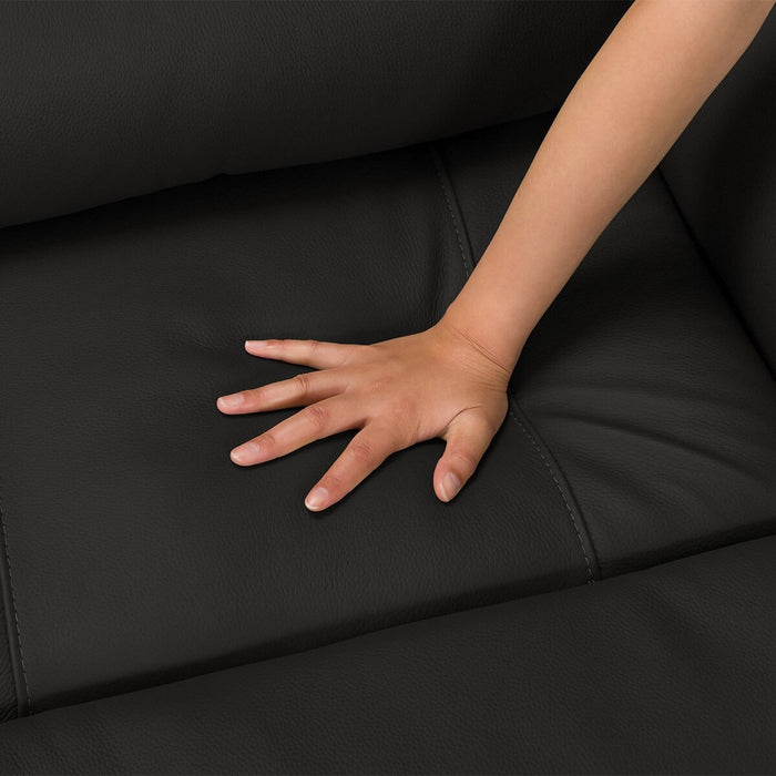 3P ELECTRIC SOFA N-BELIEVA 3 LEATHER BK