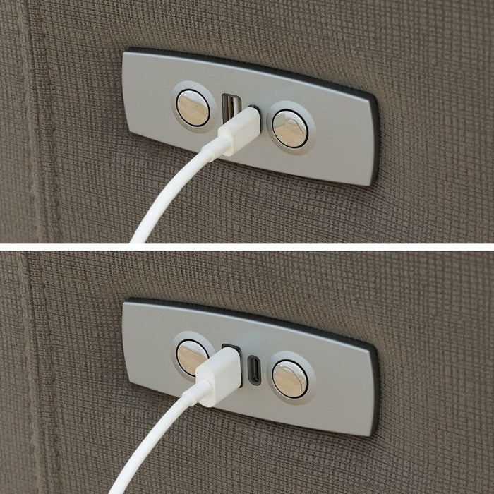 3P ELECTRIC SOFA N-BELIEVA 3 MICROFIBER GY