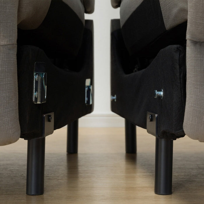 3P ELECTRIC SOFA N-BELIEVA 3 MICROFIBER GY