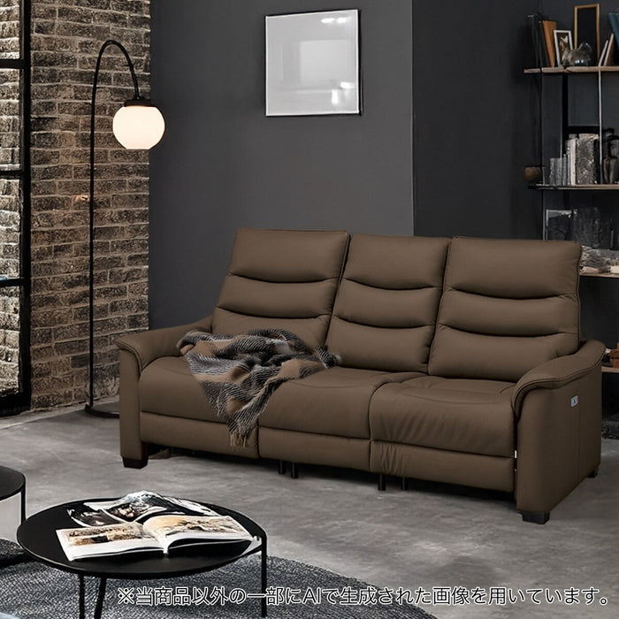 3P ELECTRIC SOFA N-BELIEVA 3 LEATHER BR
