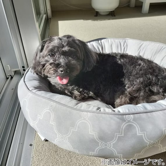 PET BED N-COOL WSP M-ROUND GY S244