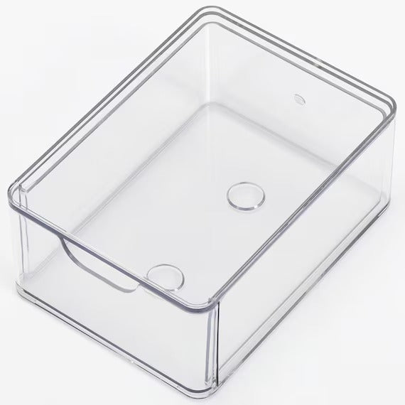 CLEAR COSMETIC ORGANIZER WITH DRAWER S IW