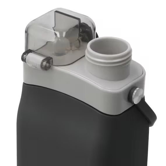 SILICONE FOLDING WATER BOTTLE 600ML DGY