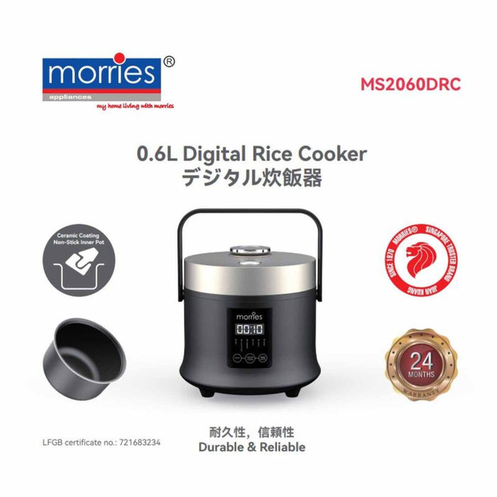 MORRIES MS-2060DRC 0.6L DIGITAL RICE COOKER