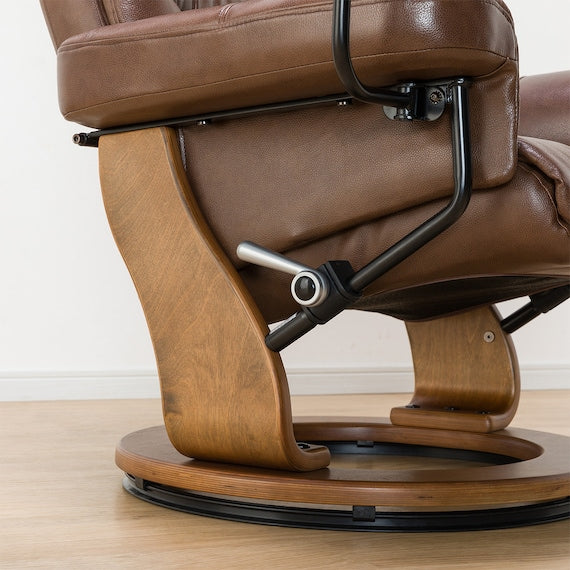 PERSONAL CHAIR ARMCHAIR RALPH3 LEATHER DBR