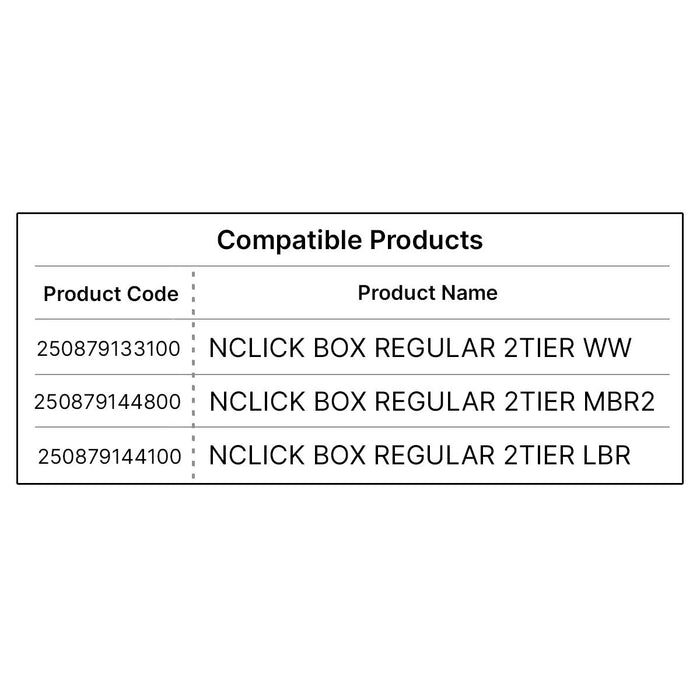 NCLICK BOX TOP PANEL FOR REG 2TIER WW