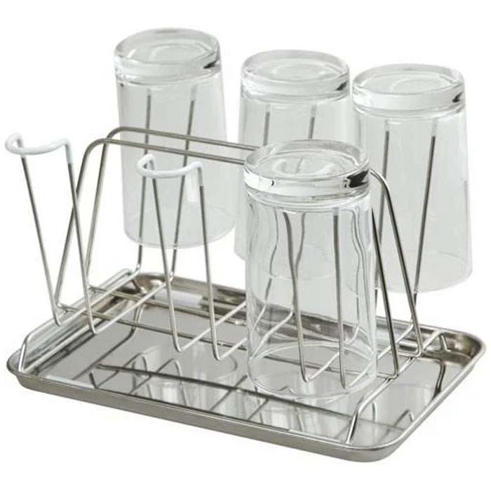 Store Glass Stand GLASS STAND WITH TRAY