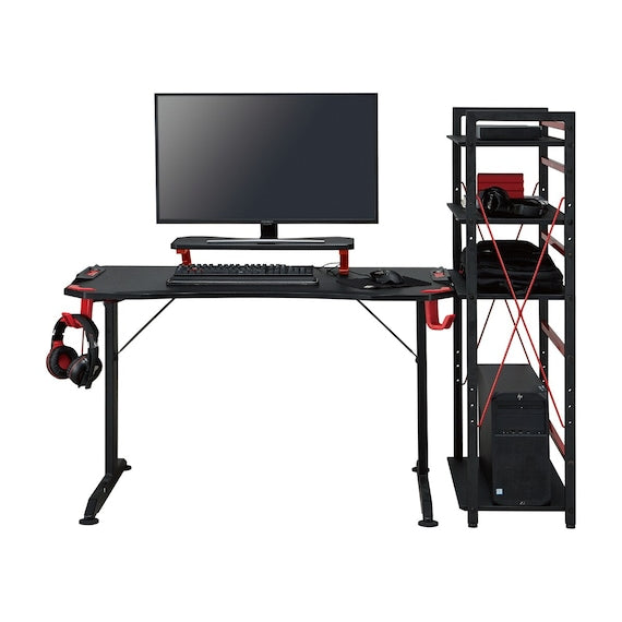 ゲーミングデスク GM001 118 BK/RE GAMINGDESK GM001 118 BK/RE
