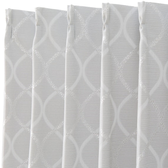 CURTAIN PATTERN2 GY 100X200X2