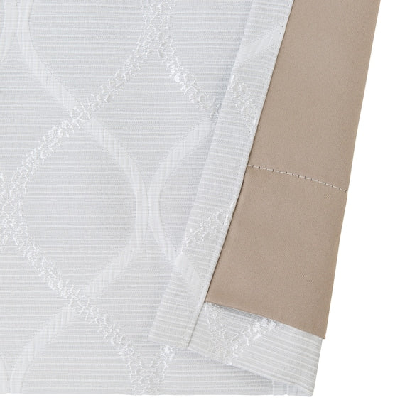CURTAIN PATTERN2 GY 100X200X2