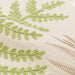 CUSHION COVER LEAF EMBROIDERY