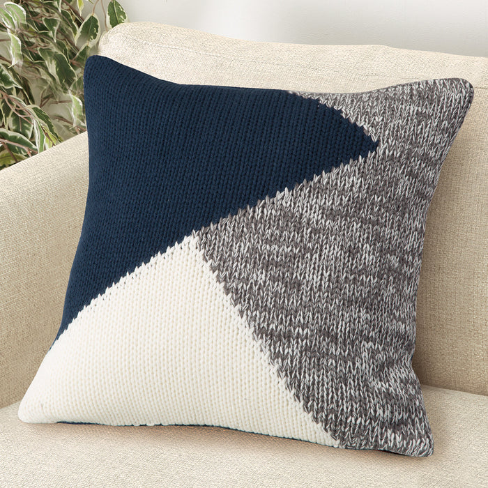 cushion cover AT geometrical knitt