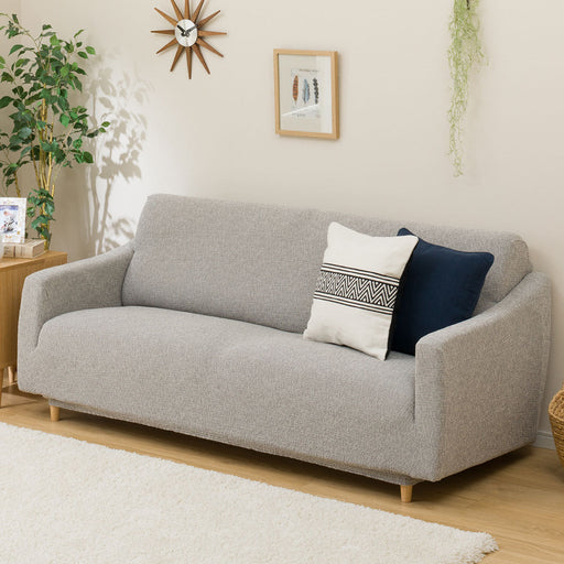 STRETCHED SOFA COVER WITH ARM RESIST2 3P GY