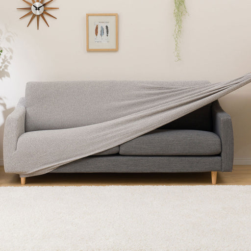 STRETCHED SOFA COVER WITH ARM RESIST2 3P GY