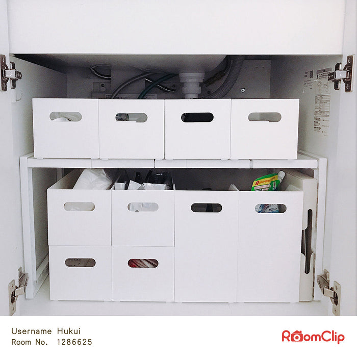 STORAGE BOX CLANE LOW WH