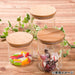 WOOD LID GLASS CANISTER 600 BEECH