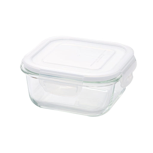 HEAT RESISTANT GLASS STORAGE CONTAINER 510ML SQUARE