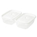 SQUARE FOOD CONTAINER 940 2P WH