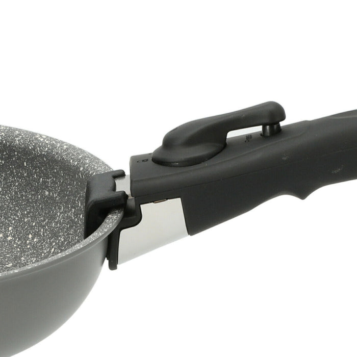 POT & FRY PAN WITH DETACHABLE HANDLE 4P SET